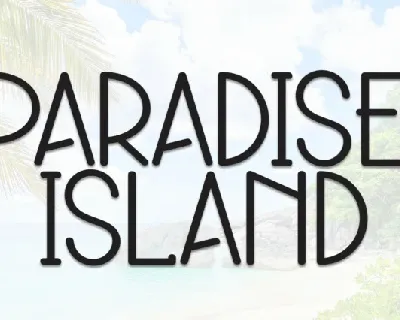 Paradise Island Display font