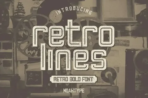 Retro Lines Demo font