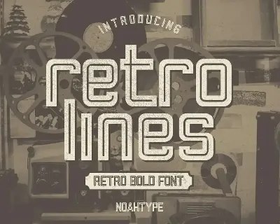 Retro Lines Demo font