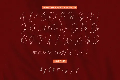 Signature Austine font