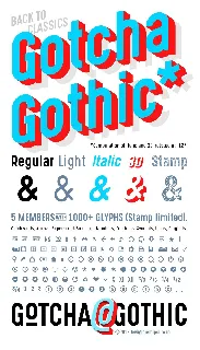 Gotcha Gothic Family font