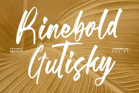 Rinebold Gutisky font