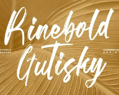 Rinebold Gutisky font