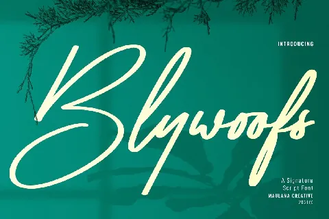 Blywoofs font