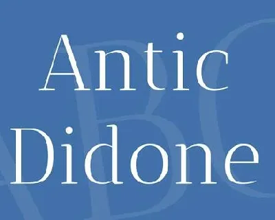 Antic Didone font