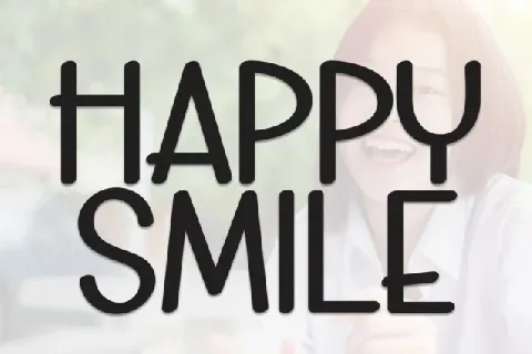 Happy Smile Display font