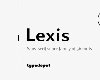 Lexis Family font