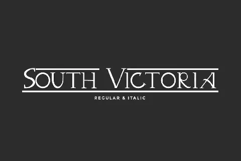 South Victoria Demo font