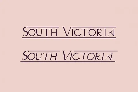 South Victoria Demo font