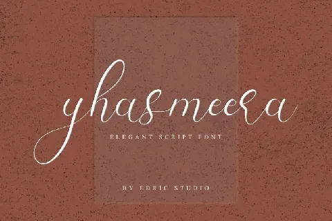 Yhasmeera Calligraphy font