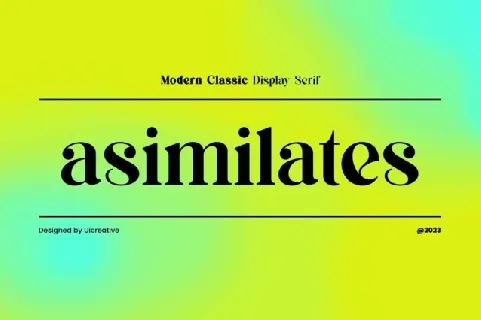 Asimilates Family font