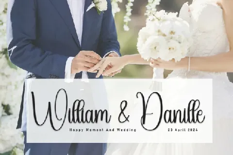 Wedding Calligraphy font