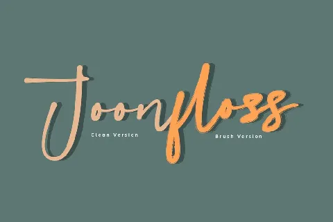 Joonfloss Brush font