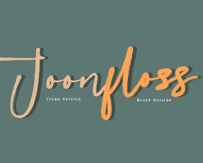 Joonfloss Brush font