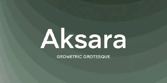 Aksara Family font