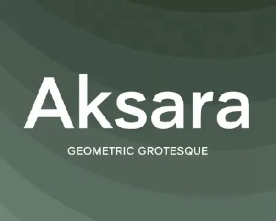 Aksara Family font