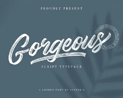 Gorgeous – Script Typeface font