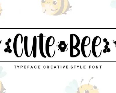 Cute Bee Display font