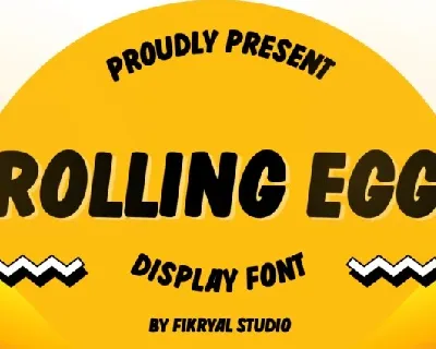 Rolling Egg font