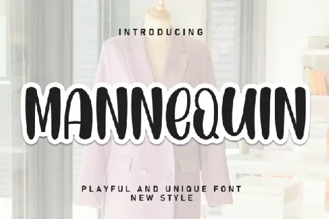 Mannequin Display font