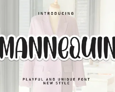 Mannequin Display font