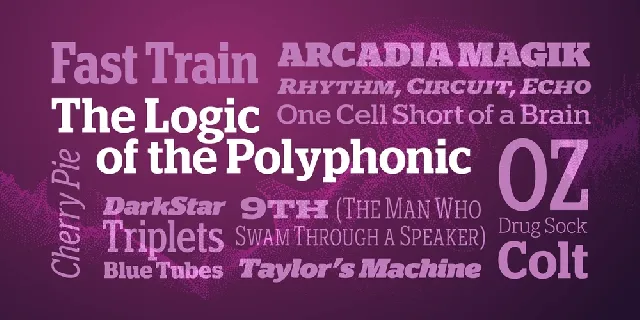 Polyphonic font