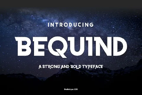 Bequind Dysplay Free font