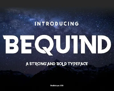 Bequind Dysplay Free font