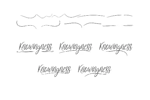 Knowingness Demo font