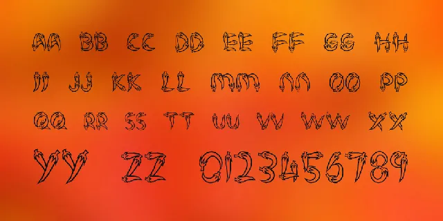 PEDASNYER font