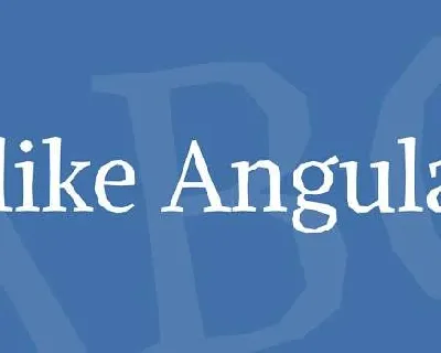 Alike Angular font