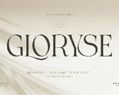 Gloryse font