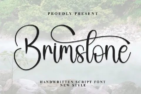 Brimstone Calligraphy font