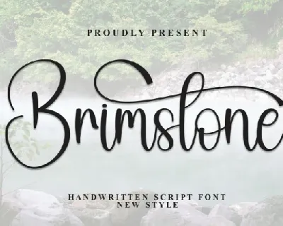 Brimstone Calligraphy font