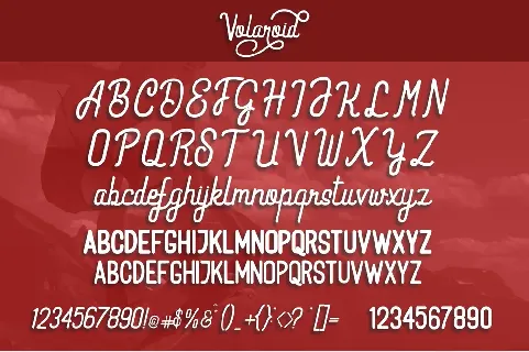 Volaroid font