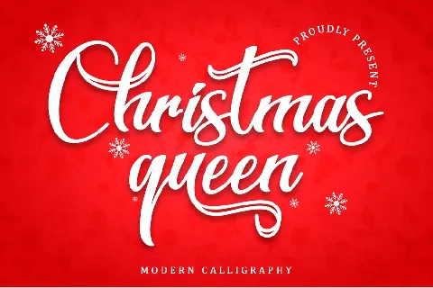 Christmas Queen - Personal Use font