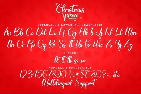 Christmas Queen - Personal Use font