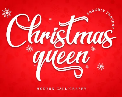 Christmas Queen - Personal Use font