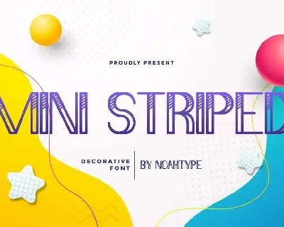 Mini Striped Demo font