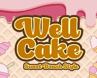 Well Cake font