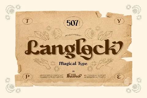 Langlock font