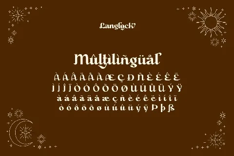 Langlock font