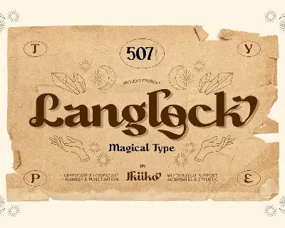 Langlock font