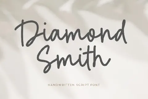 Diamond Smith font