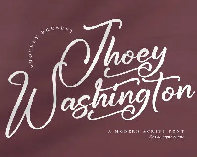 Jhoey Washington font