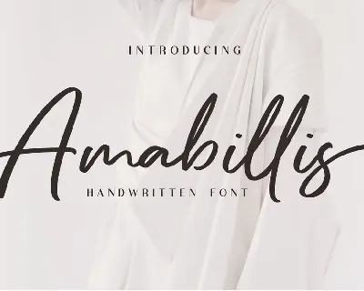 Amabillis font