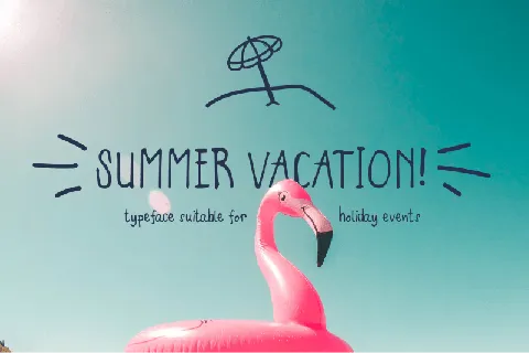 Summer Vacation Display font