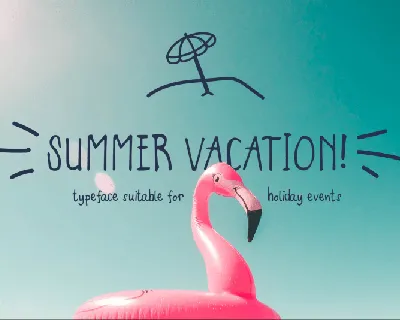 Summer Vacation Display font
