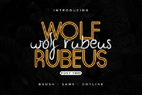 Wolf Rubeus Duo font