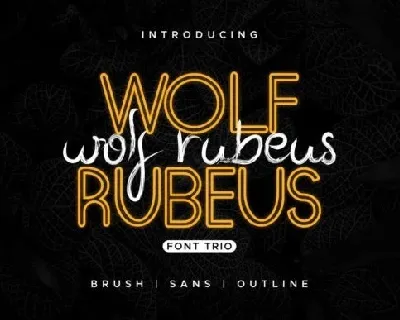 Wolf Rubeus Duo font